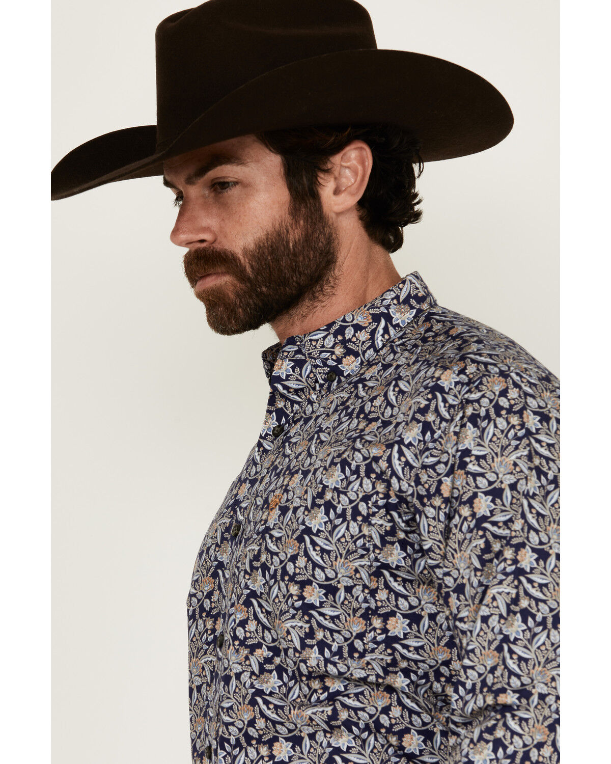 Product Name:  Ariat Men's Creighton Paisley Print Long Sleeve Button-Down Western Shirt