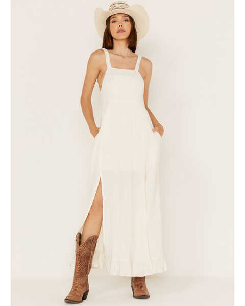 Cleo + Wolf Women's Textured Western Maxi Dress , Ivory, hi-res