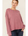 Free People Women's Ready for This Knit Top, Purple, hi-res