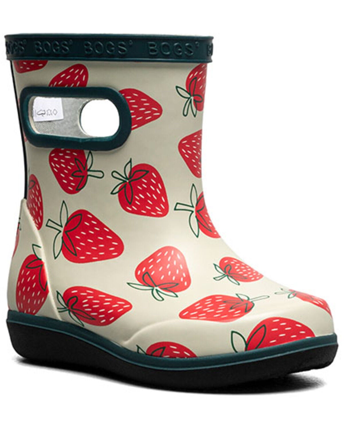 Bogs Toddler Girls' Skipper II Strawberries Rainboots, Multi, hi-res
