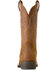Image #3 - Ariat Women's Hybrid Ranchwork Distressed Western Boots - Broad Square Toe, Brown, hi-res