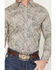 Image #3 - Cody James Men's Neverland Paisley Print Long Sleeve Button-Down Stretch Western Shirt, Cream, hi-res