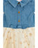 Image #2 - Sugar California Infant Girls' Denim and Tulle Gold Star Dress, Multi, hi-res