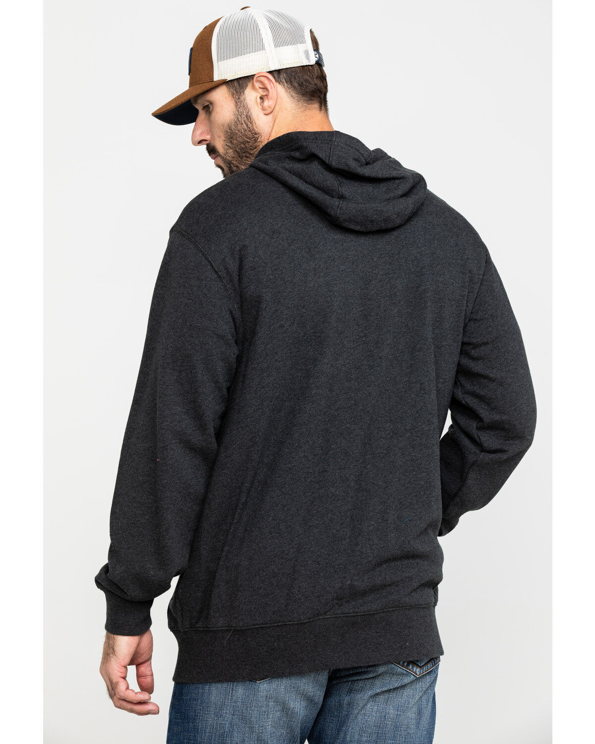 Image #2 - Wrangler Riggs Men's Terry Solid Full Zip Work Hooded Jacket, , hi-res