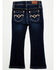 Image #1 - Shyanne Toddler Girls' Tulsa Dark Wash Bootcut Comfort Stretch Denim Riding Jeans, Dark Wash, hi-res