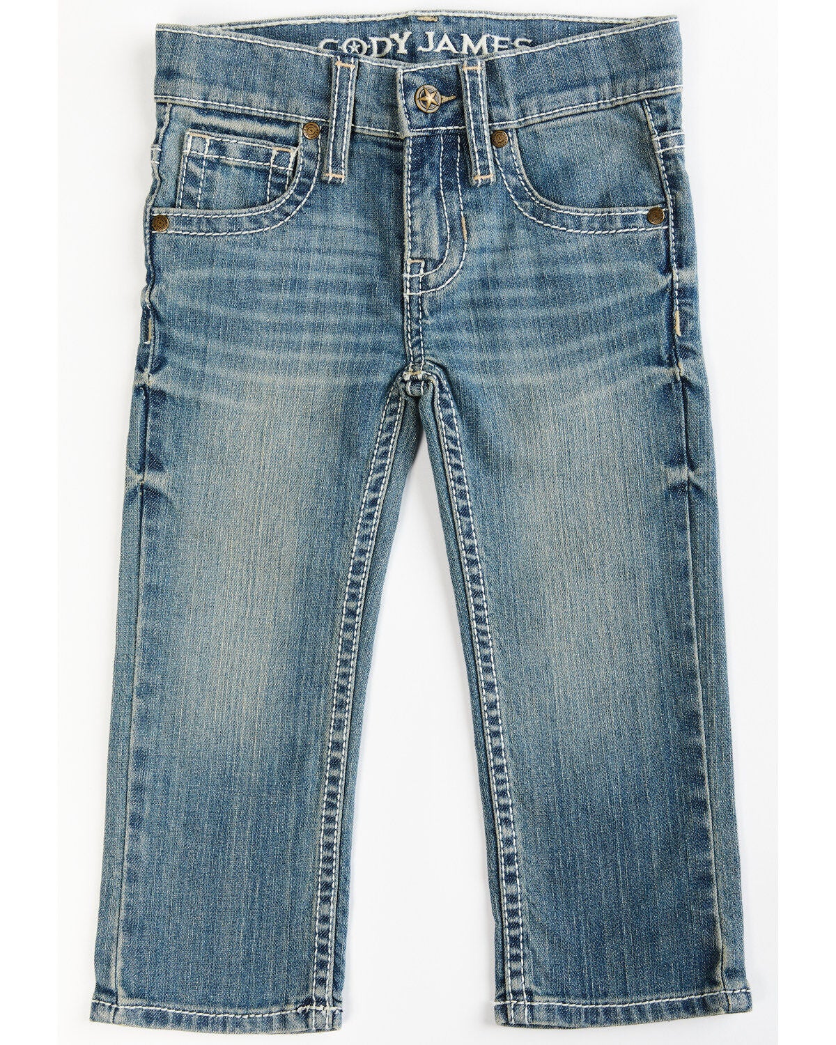 Cody James Toddler Boys' Clovehitch Light Wash Stretch Slim Straight Jeans, Light Wash, hi-res