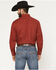 Image #4 - Ely Walker Men's Solid Long Sleeve Snap Stretch Western Shirt, Red, hi-res