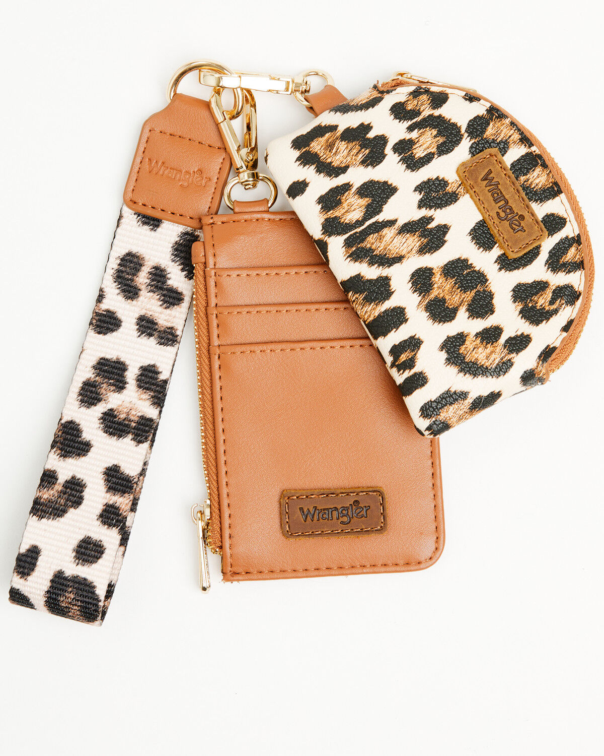 Wrangler Women's Boot Barn Exclusive Leopard Print Keychain Coin Wallet
