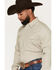 Image #2 - Gibson Trading Co Men's Mister Furley Geo Print Long Sleeve Snap Western Shirt - Tall, Cream, hi-res