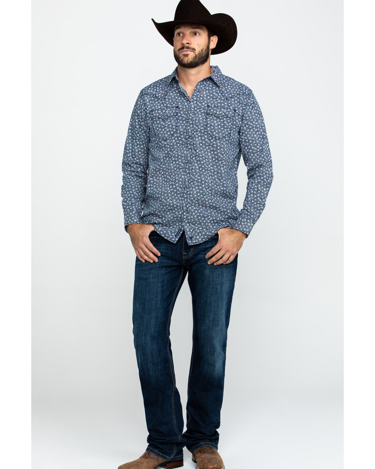 Image #6 - Moonshine Spirit Men's Viper Room Floral Print Long Sleeve Western Shirt , , hi-res