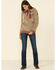 Image #2 - Wanakome Women's Fay Snap Neck Sherpa Hooded Pullover, Tan, hi-res