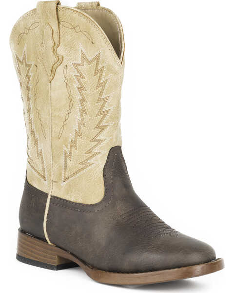 Image #1 - Roper Boys' Billy Western Boots - Broad Square Toe , , hi-res