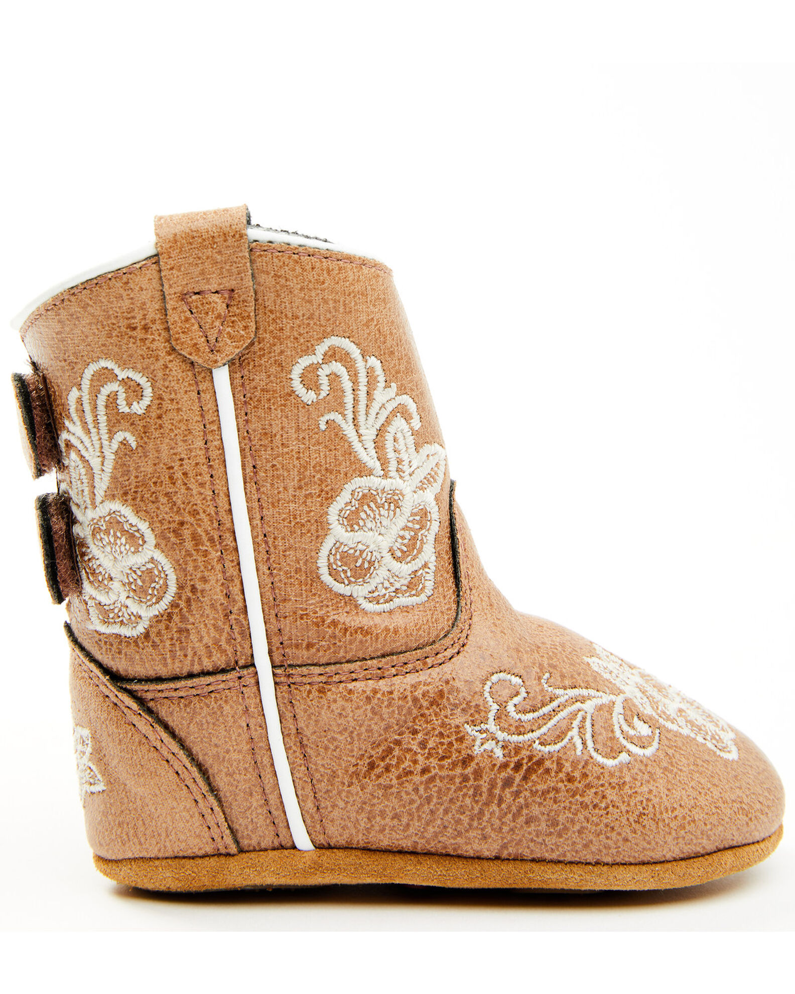 Image #2 - Boot Barn Infant Girls' Lil' Lasy Poppet Boots - Round Toe, Brown, hi-res
