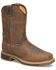 Carolina Men's Anchor Waterproof Western Work Boots - Soft Toe, Brown, hi-res