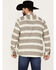 North River Men's Stripe Long Sleeve Button Down Flannel Shirt, Cream, hi-res