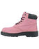 Image #3 - Moxie Trades Women's 6" Alice Waterproof Work Boots - Steel Toe, Pink, hi-res