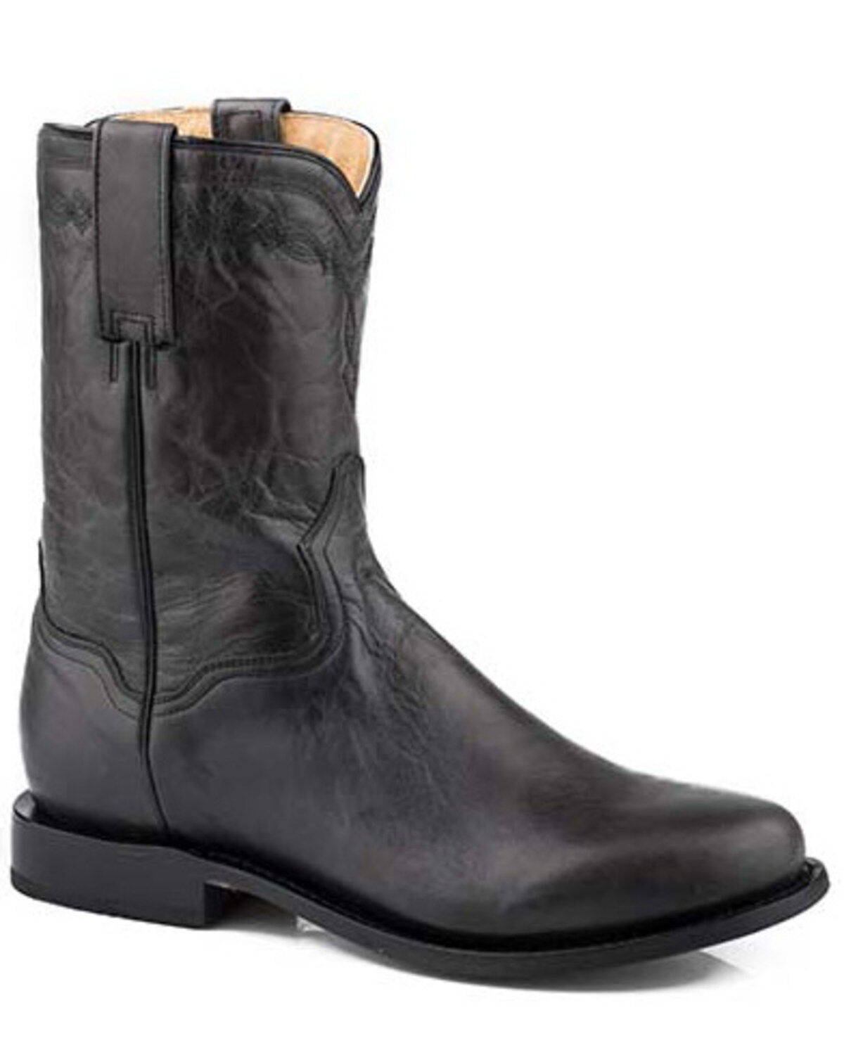 Image #1 - Roper Men's Roderick Western Boots - Round Toe, Black, hi-res