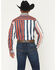 Image #4 - Kimes Ranch Men's 1992 Striped Long Sleeve Button-Down Western Shirt, Navy, hi-res