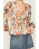 Image #3 - Shyanne Women's Floral Print Long Sleeve Top, Cream, hi-res