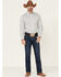 Image #2 - Cinch Men's White Stretch Geo Print Long Sleeve Western Shirt, White, hi-res