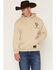 Image #2 - Guinness Men's Boot Barn Exclusive Embroidered Logo Hooded Sweatshirt, Sand, hi-res
