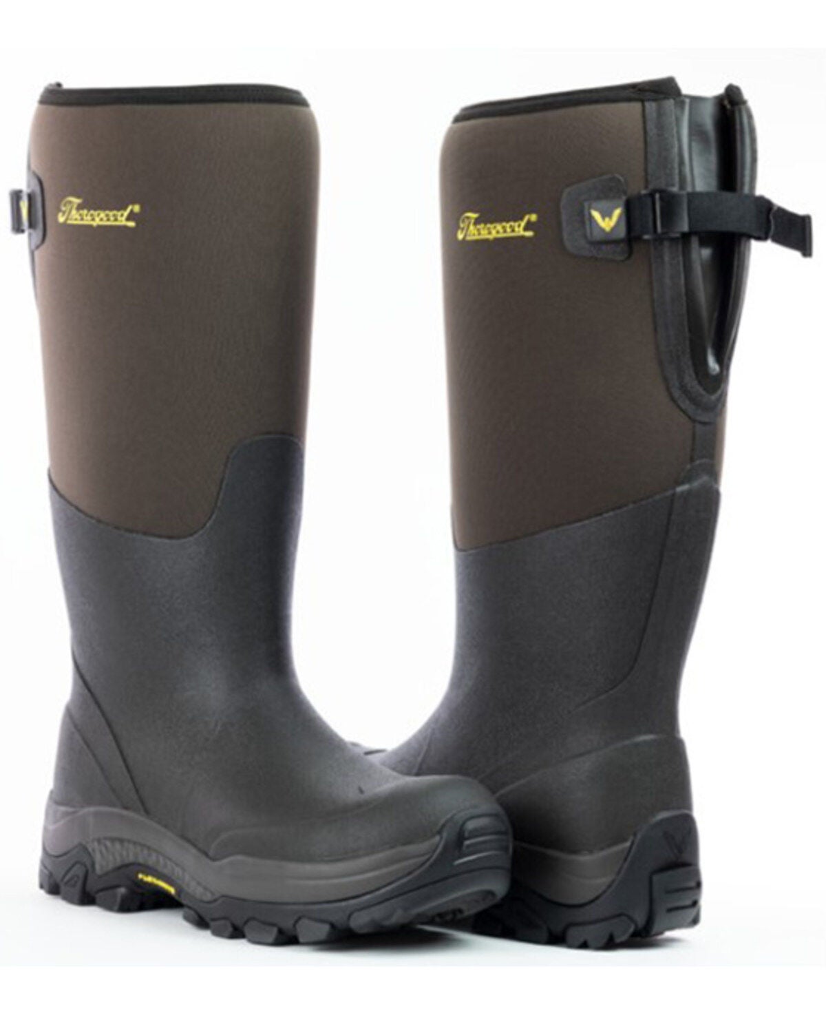 Thorogood Men's Infinity FD Neoprene Pull-On Rubber Work Boots - Soft Toe, Brown, hi-res