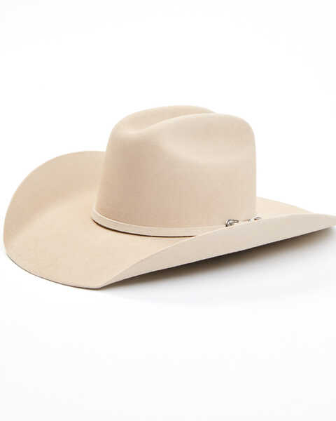Faux Suede Cowboy Hat w/ Rope Tan Brown Black Western Hats