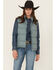 Image #1 - Ariat Women's Ultradown Puff Vest, Green, hi-res