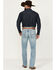 Image #3 - Ariat Men's M4 Corona Marston Light Wash Relaxed Straight Rigid Jeans, Light Wash, hi-res