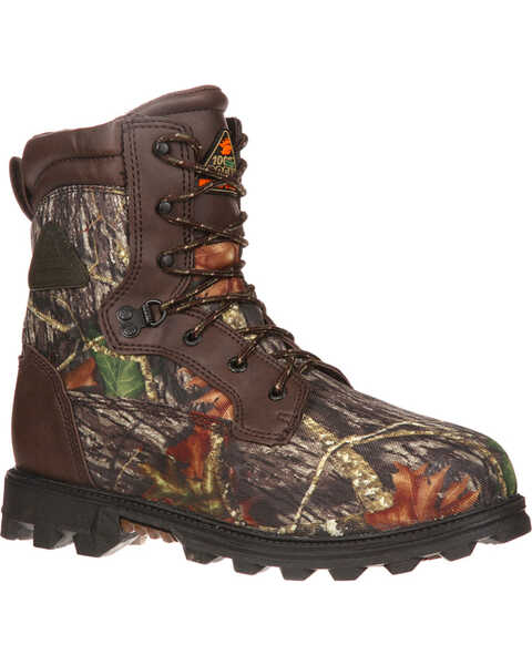 Rocky Children's Insulated BearClaw 3D Hiking and Hunting Boots, Camouflage, hi-res