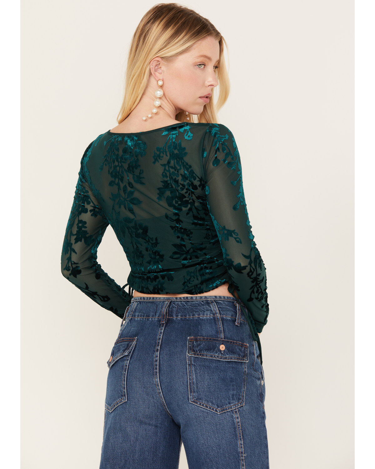 Image #4 - Shyanne Women's Side Tie Long Sleeve Top, , hi-res
