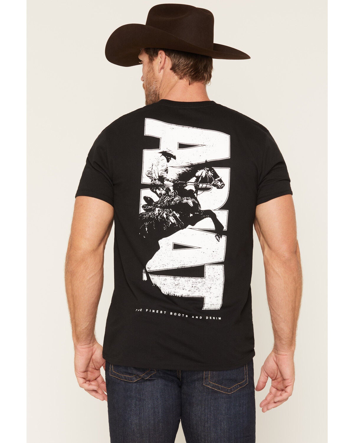 Image #1 - Ariat Men's Silo Charge Short Sleeve Graphic T-Shirt, Black, hi-res