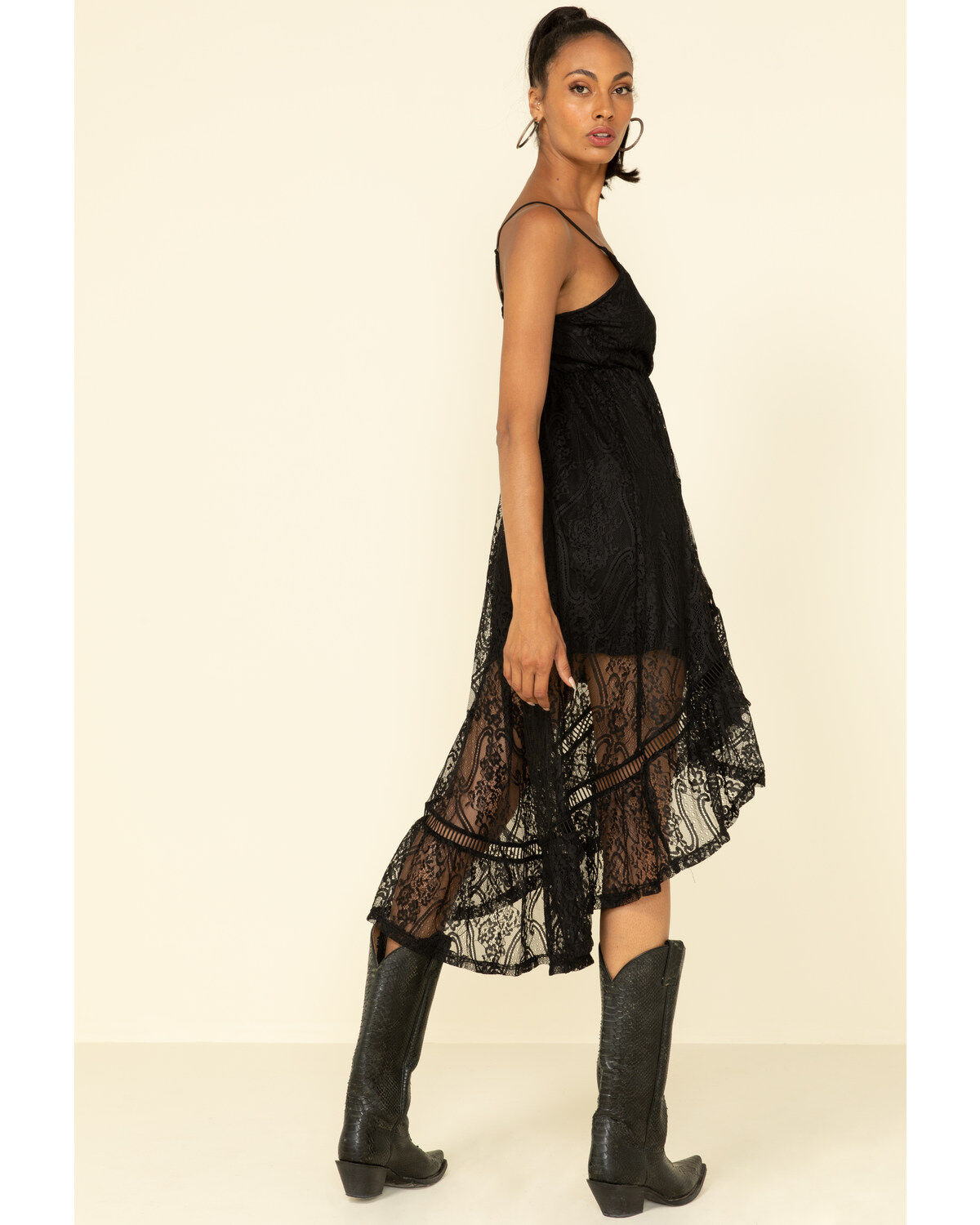 black and white polka dot ruffle dress