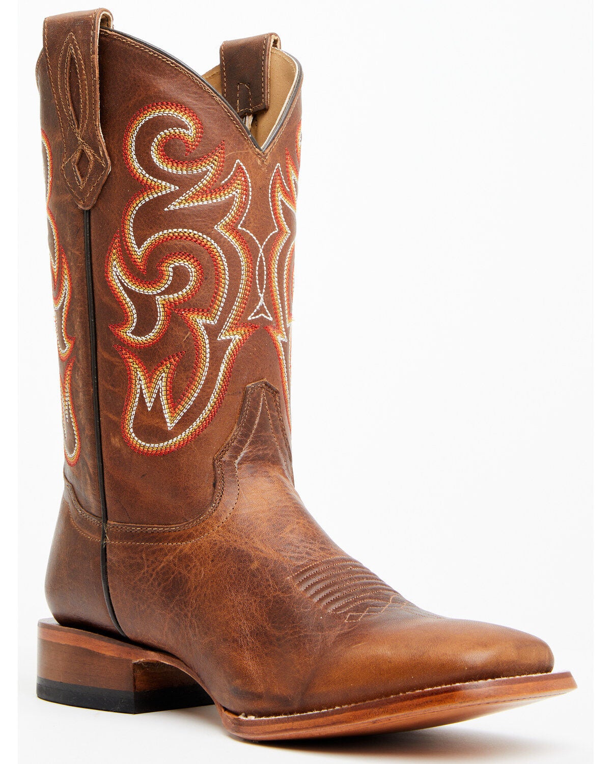 Cody James Men's Lynx Western Boots - Broad Square Toe, Brown, hi-res
