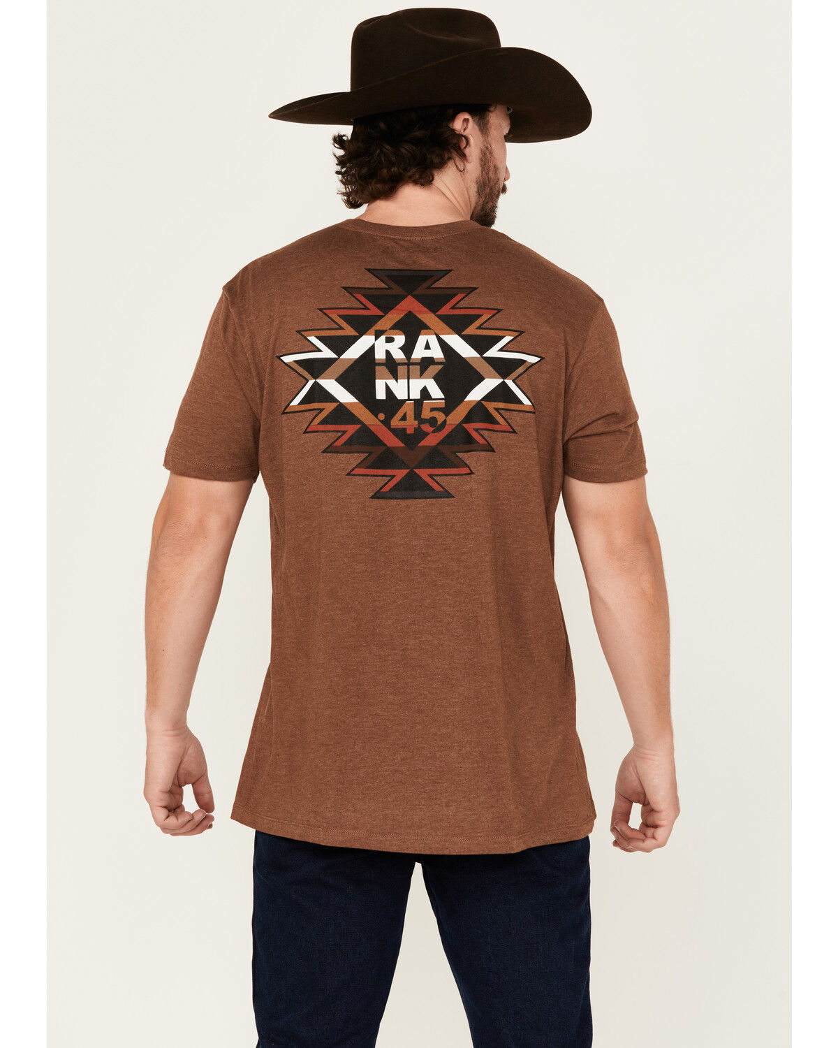 Image #1 - RANK 45® Men's Dust & Glory Short Sleeve Graphic T-Shirt, Lt Brown, hi-res