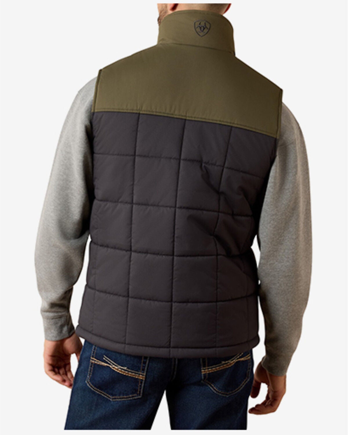 Image #4 - Ariat Men's Crius Concealed Carry Insulated Vest, Charcoal, hi-res