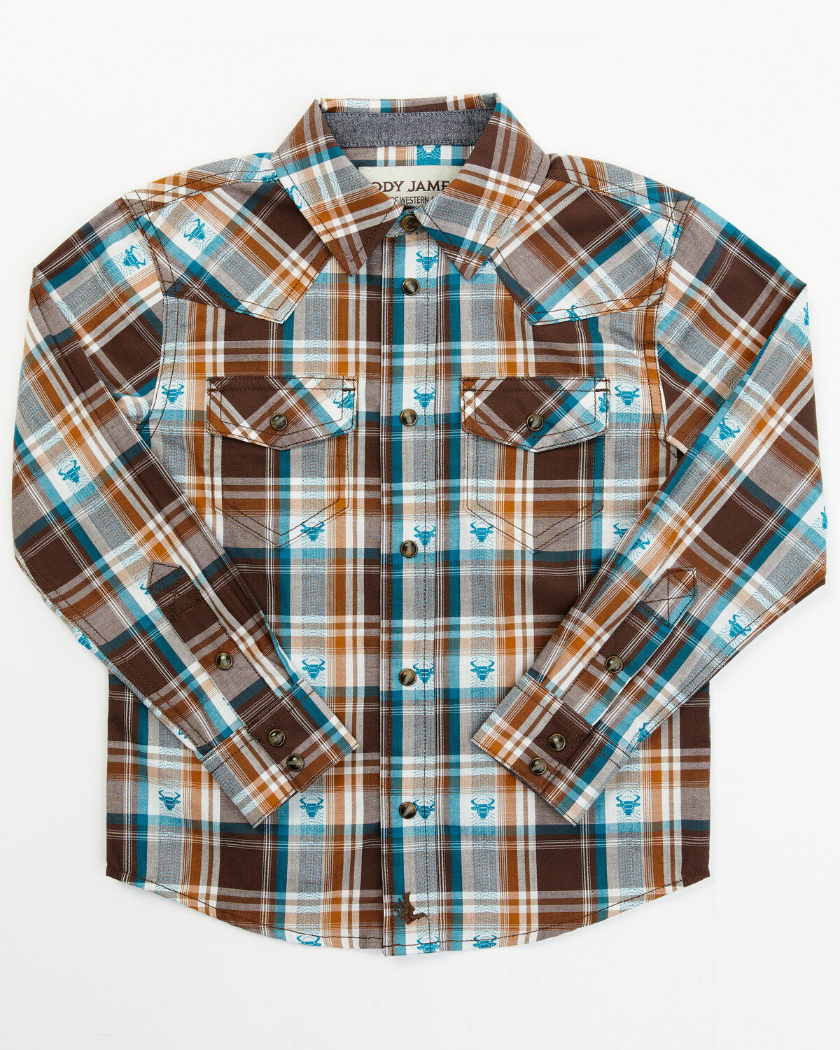 Cody James Toddler Boys´ Bull Dobby Long Sleeve SnapShirt