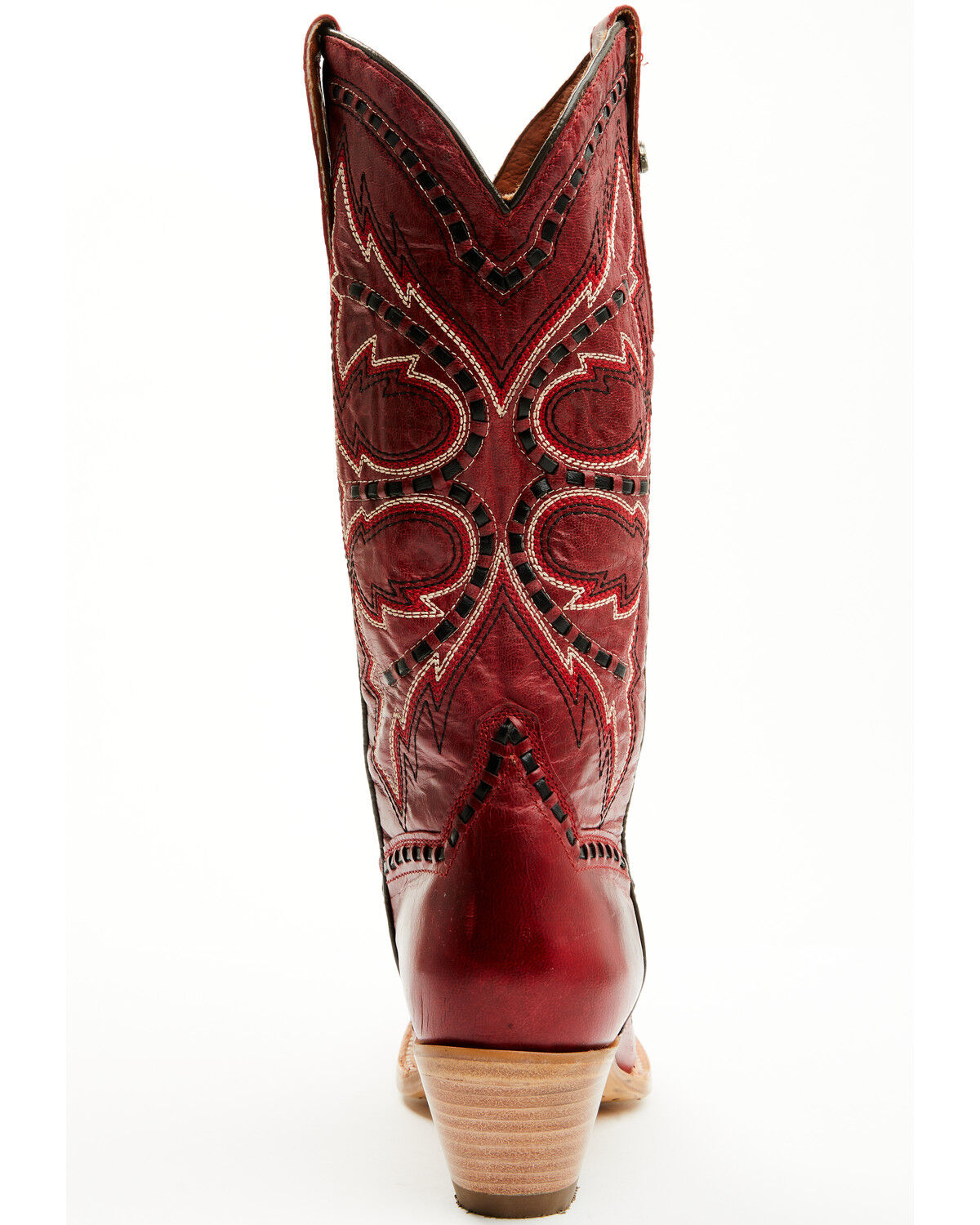 Image #5 - Dan Post Women's Mesa Tall Western Boots - Snip Toe, Red, hi-res