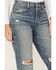 Image #2 - Ariat Women's Medium Wash Ultra High Rise Tomboy Relaxed Straight Jeans, Medium Wash, hi-res