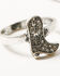 Image #3 - Shyanne Women's Cross And Boot Ring Set - 4 Piece, Silver, hi-res