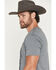 Image #2 - Moonshine Spirit Men's Snake Guitars Short Sleeve Graphic T-Shirt, Charcoal, hi-res