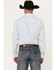 Image #4 - George Strait by Wrangler Men's Geo Print Long Sleeve Button-Down Stretch Western Shirt, White, hi-res