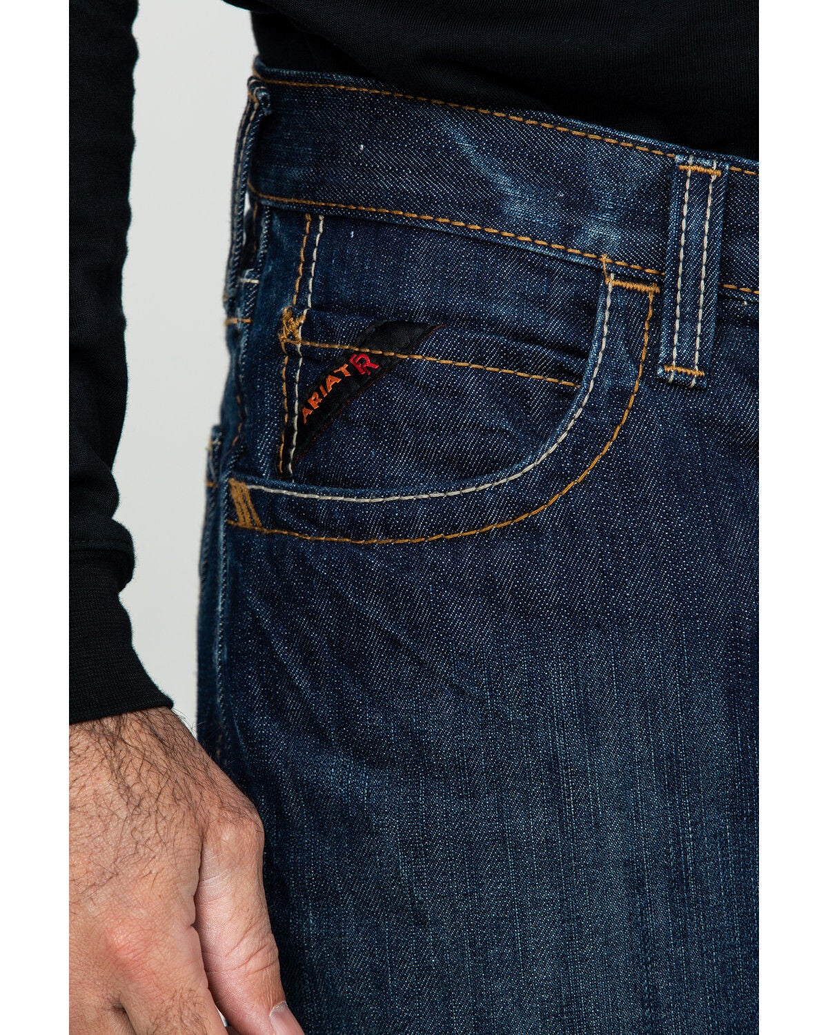 Image #2 - Ariat Men's Shale Fire Resistant Work Denim, Denim, hi-res