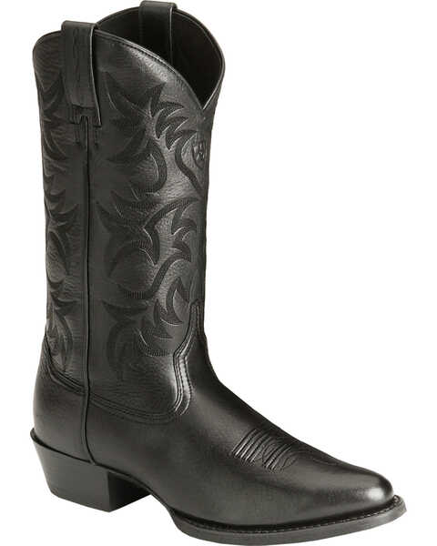 black dress cowboy boots for men Cuadra Western embroidered deer boot The Desperado represents western tradition and time honored craftsmanship for the independent men who work hard Los Altos Boots - Mens