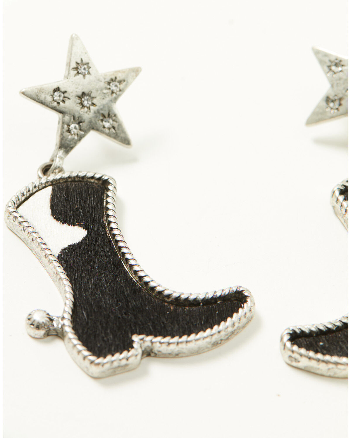 Image #2 - Idyllwind Women's Feliccia Cowboy Boot Earrings, Silver, hi-res