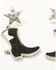 Image #2 - Idyllwind Women's Feliccia Cowboy Boot Earrings, Silver, hi-res