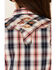 Image #3 - Ariat Girls' R.E.A.L Dynamic Plaid Print Southwestern Yoke Long Sleeve Western Shirt, Multi, hi-res
