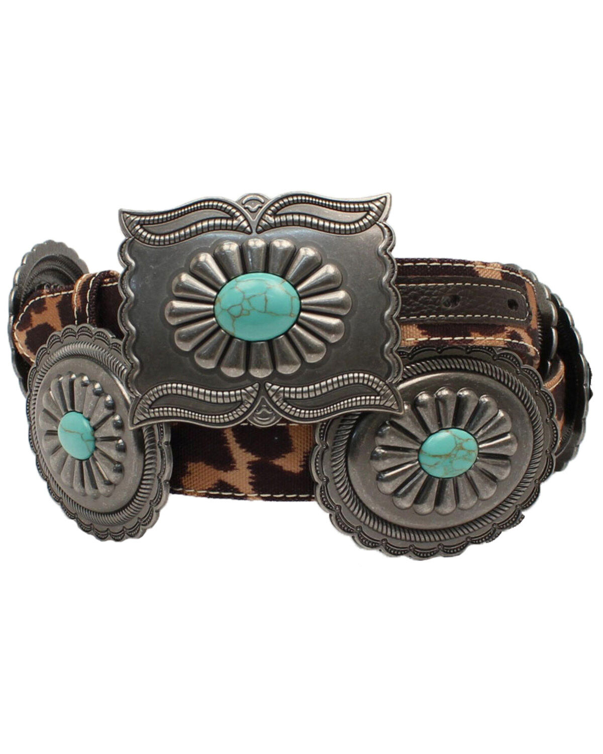 Image #1 - Ariat Women's Leopard Print Western Belt, , hi-res