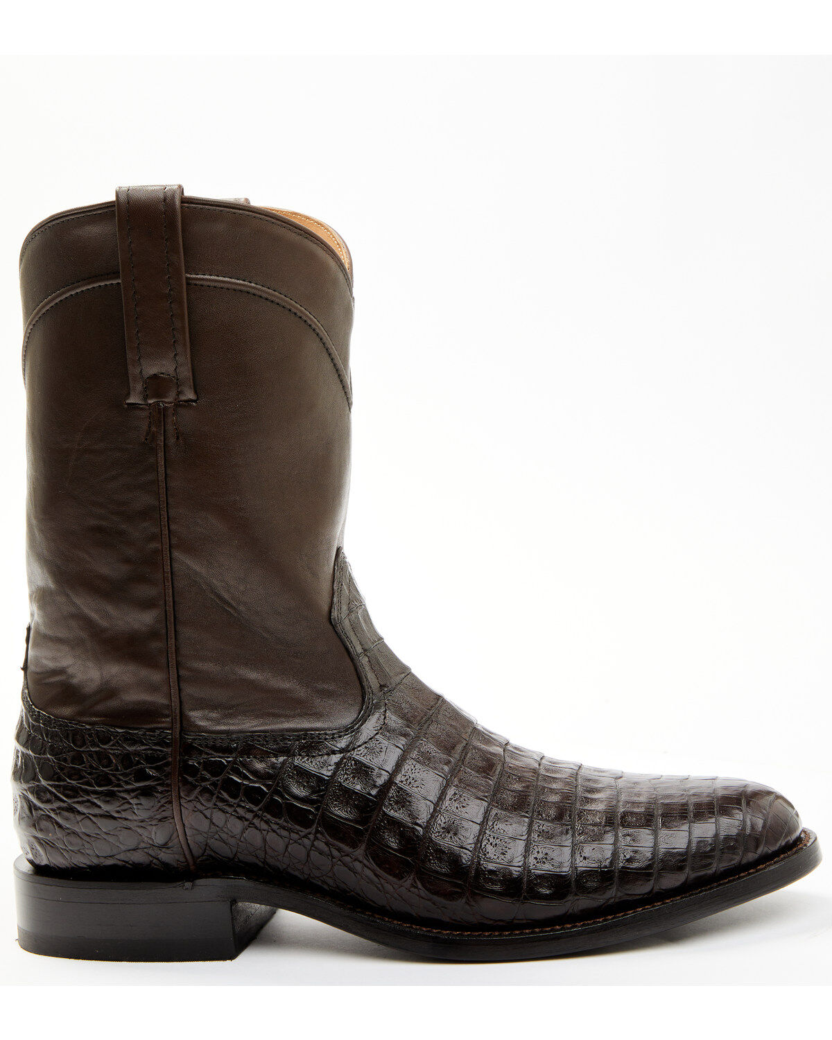 Image #2 - Cody James Black 1978® Men's Carmen Exotic Caiman Belly Roper Boots - Round Toe, Brown, hi-res