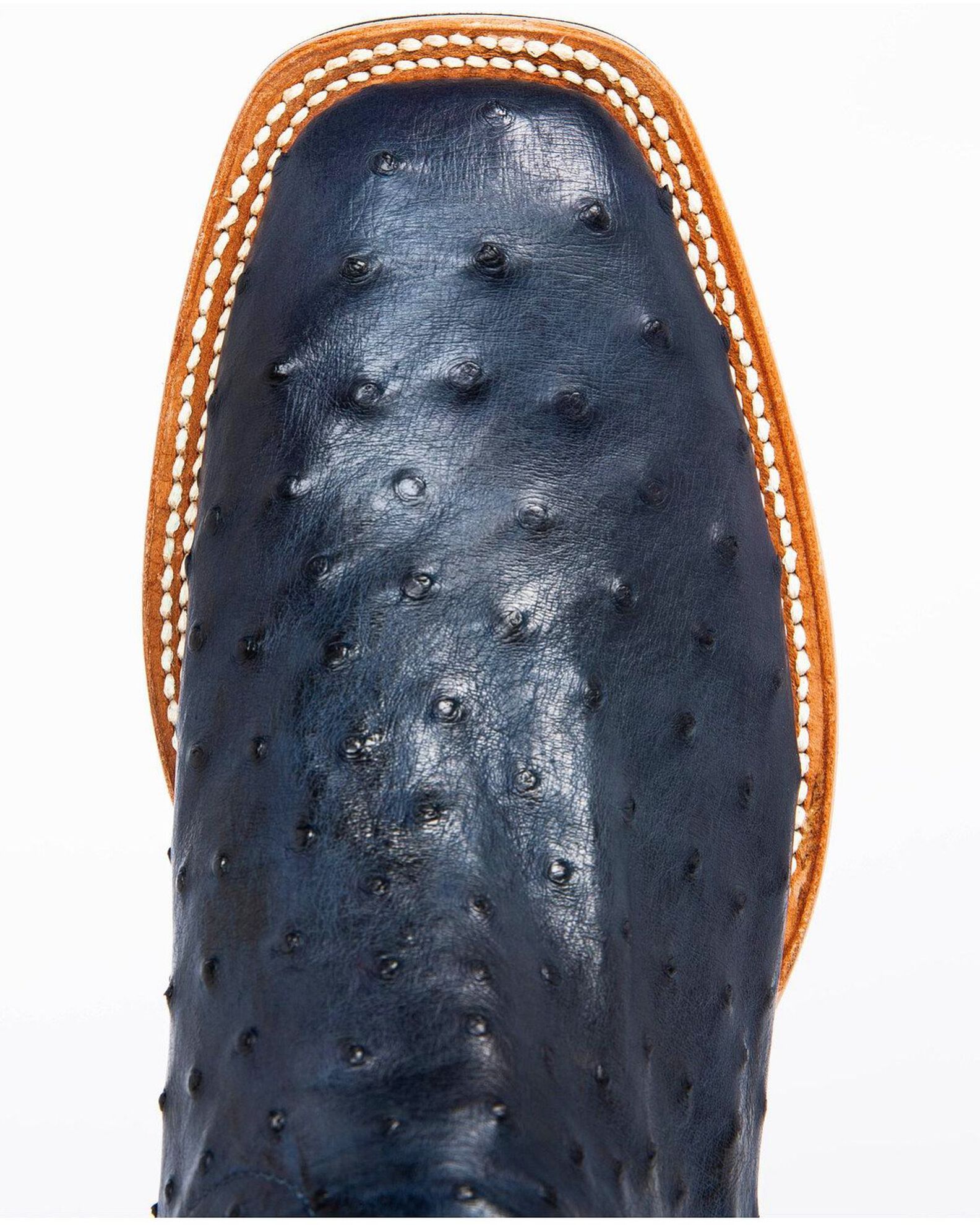 Lucchese Men's Cliff Exotic Ostrich Western Boots - Wide Square Toe,